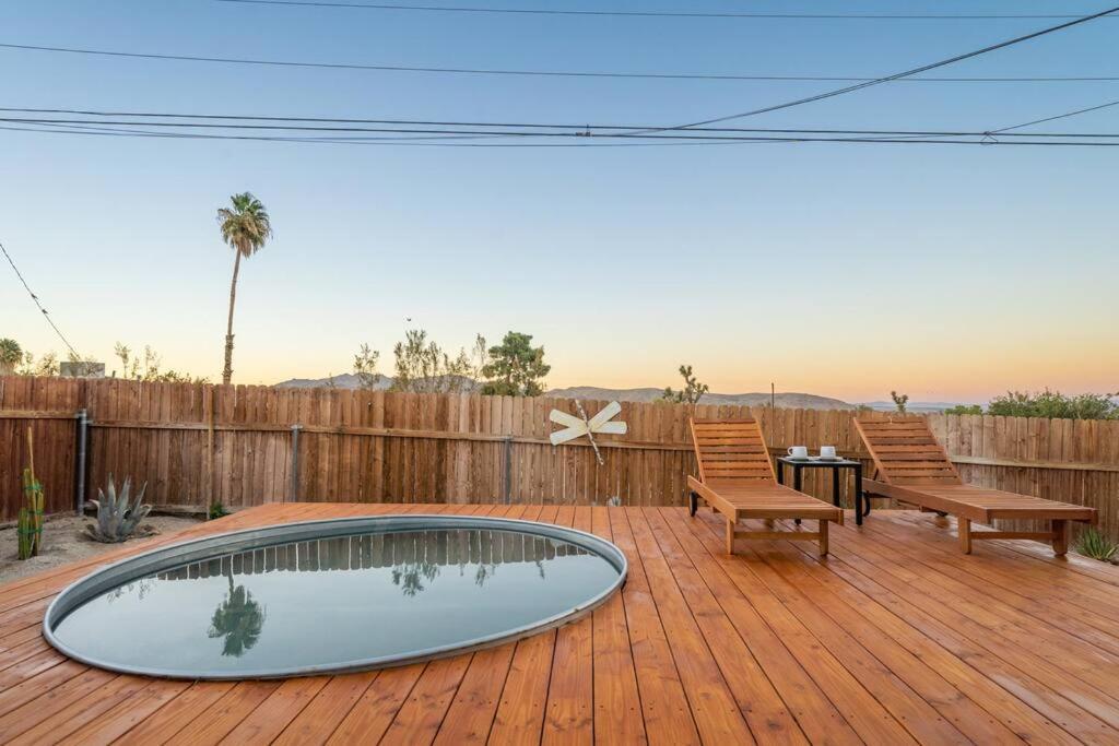 Palm Vista Retreat *Hot Tub/Cowboy Pool/Hammocks* Villa Джошуа Три Екстериор снимка